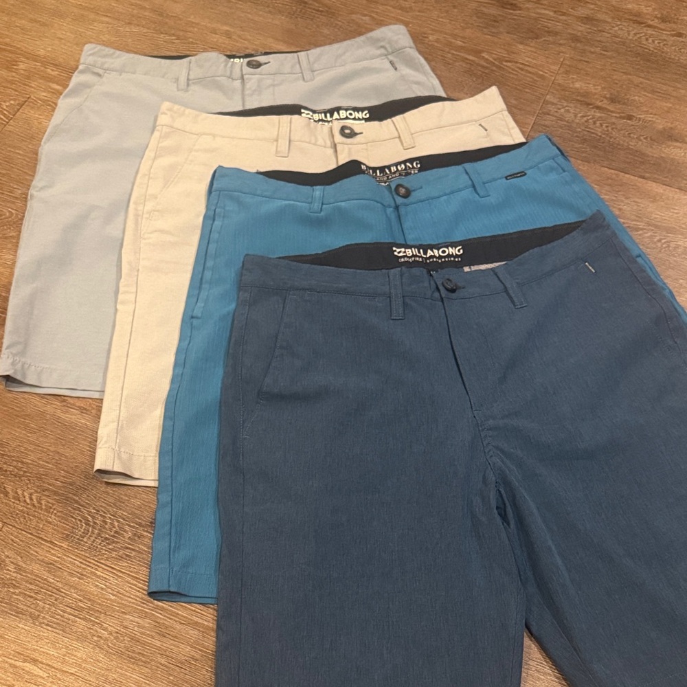 Billabong Men's Hybrid Shorts - Gray, Beige, Blue